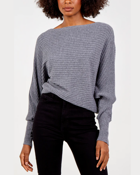 Ribbed Batwing Jumper