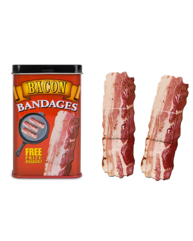 Tin of Bacon Adhesive Bandages