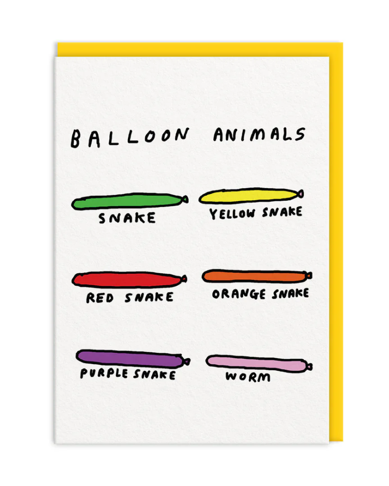 Balloon Animals Greeting Card