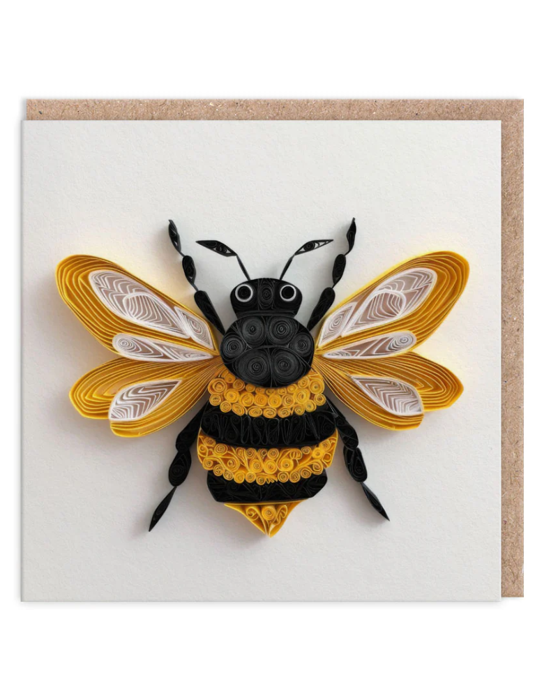 3D Paper Bee Greeting Card