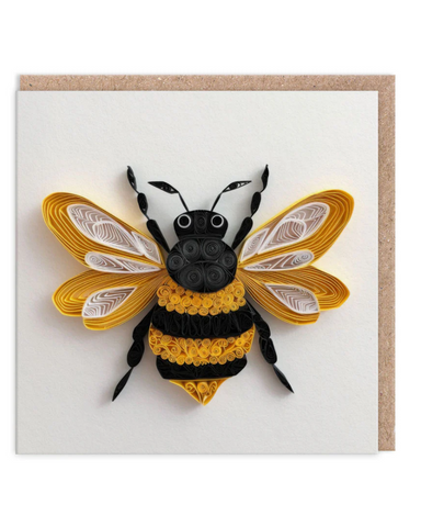 3D Paper Bee Greeting Card