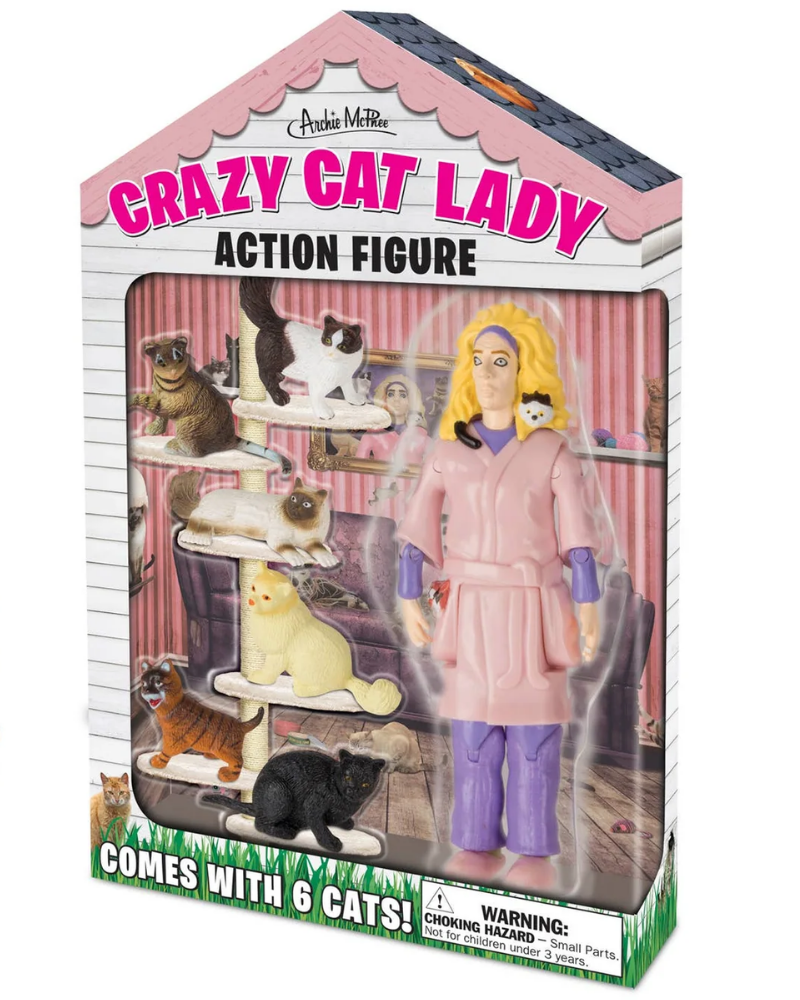 Crazy Cat Lady Action Figure