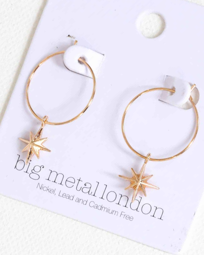 Ilaria Star Hoops Earrings