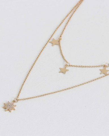 Sienna Rows of Stars Necklace