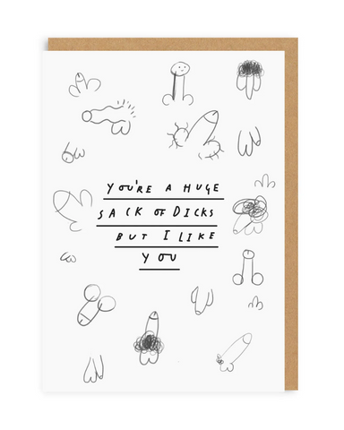 Sack 'O Dicks Greeting Card