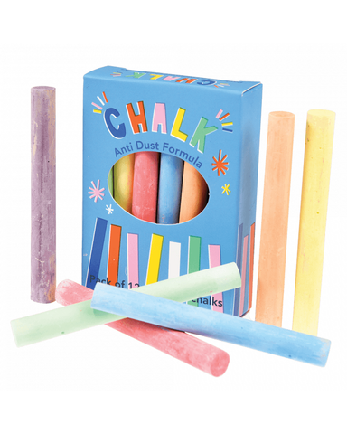 Box of Chalk Sticks Set of 12