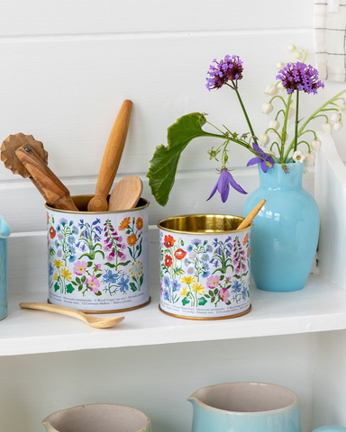 Wild Flowers Mini Storage Tins Set of 2