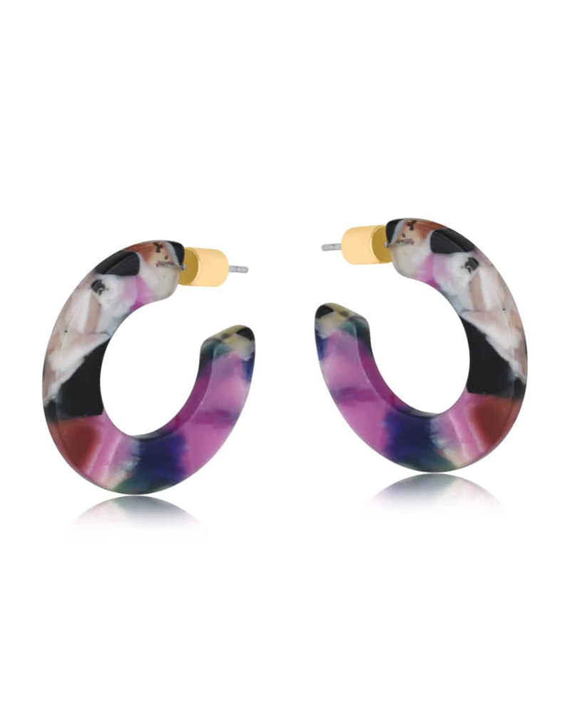 Camille Flat Hoop Earrings