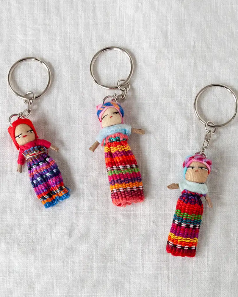 Traditional Worry Dolls with Keyring | Assorted