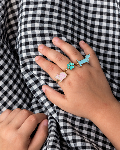 Dog & Cat Glitter Rings (Set of 3)