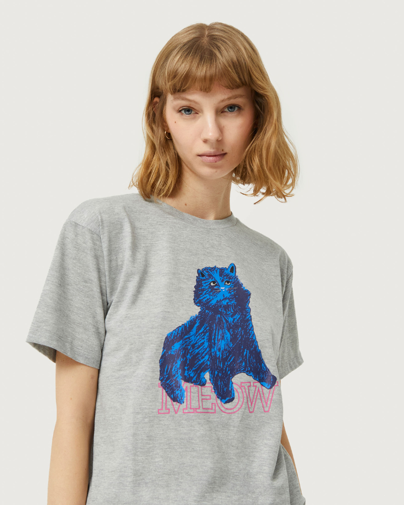 Unisex Cat Meow Graphic T-Shirt