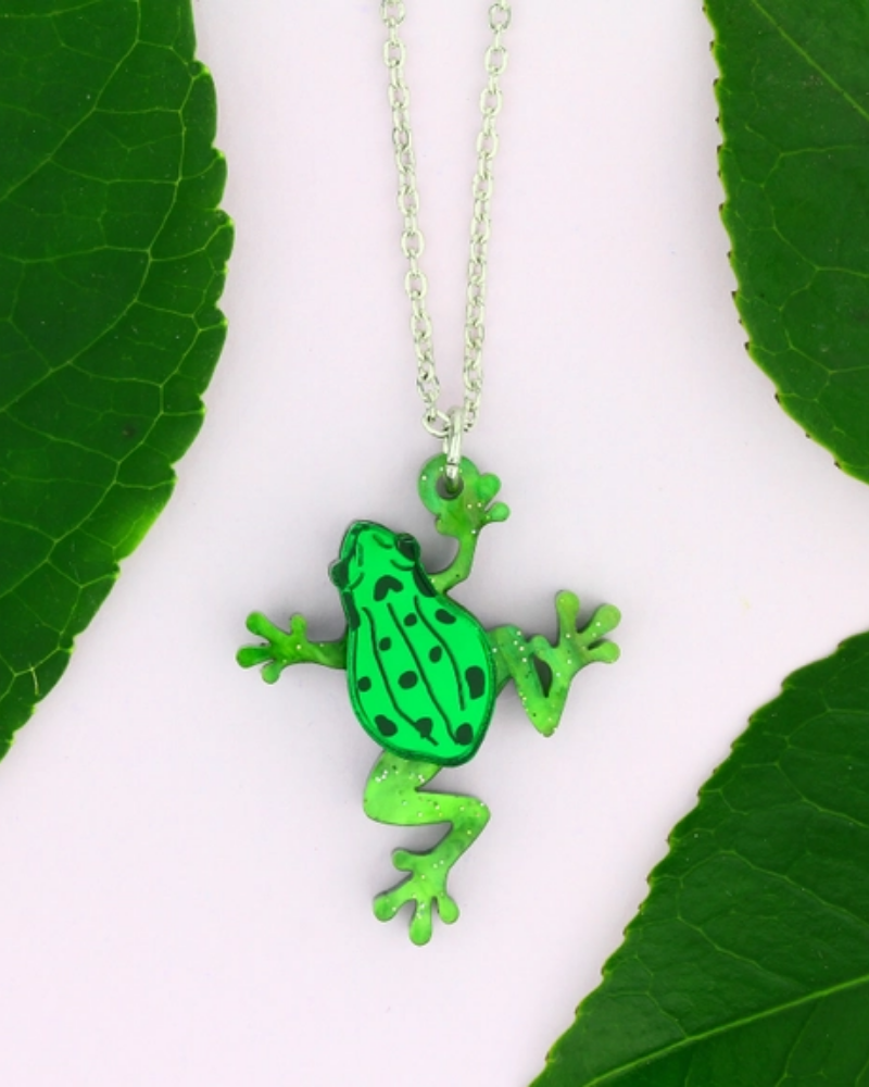 Common Frog Charm Necklace