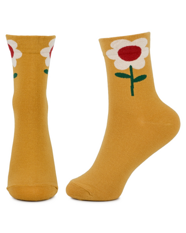 Big Flower Unisex Ankle Socks Assorted