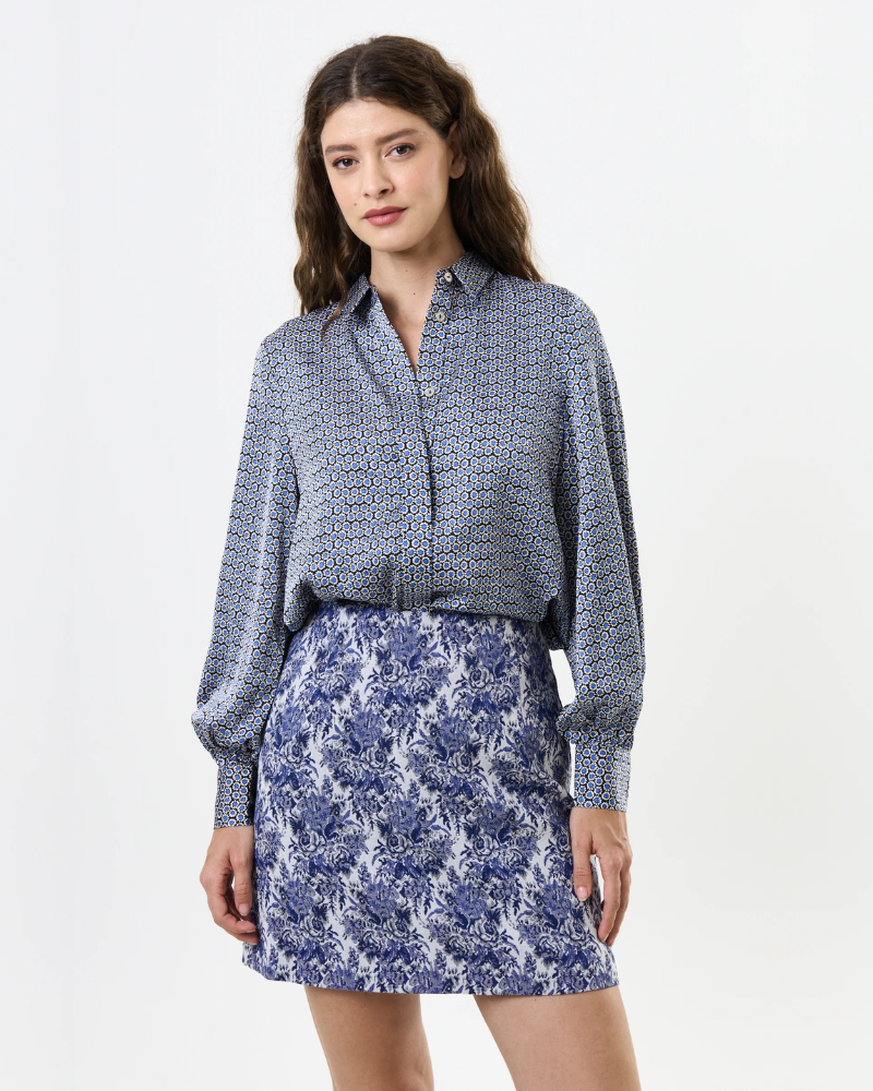 Aubin Wedgewood Jacquard A Line Mini Skirt