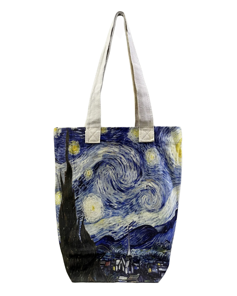 Van Gogh A Starry Night Canvas Tote Bag Shopper