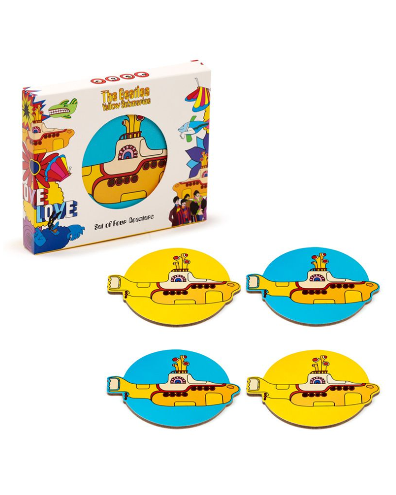 The Beatles Yellow Submarine Coasters Set Of 4