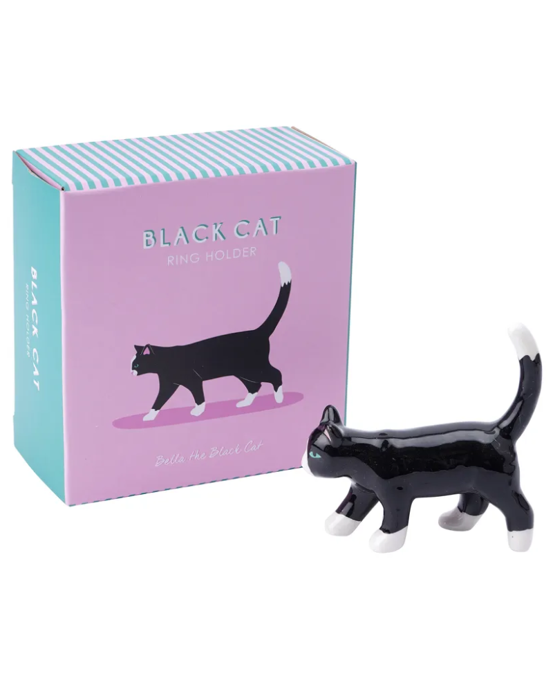 Bella The Black Cat Ring Holder