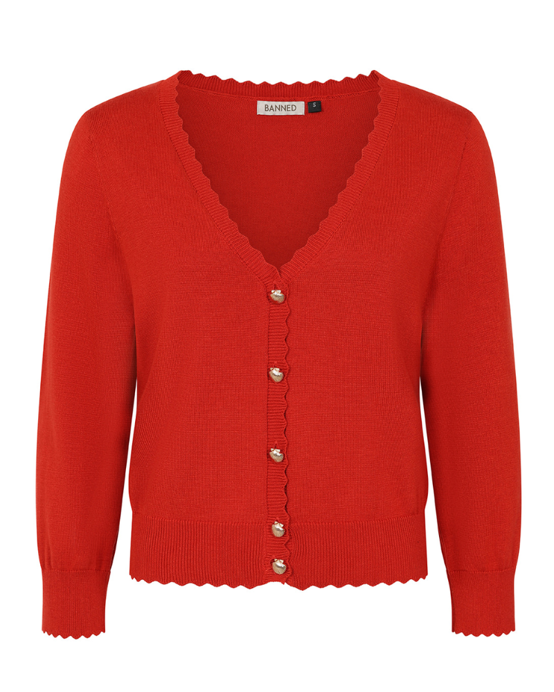 Thelma Scallop Shell Button Cardigan