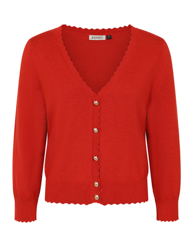 Thelma Scallop Shell Button Cardigan