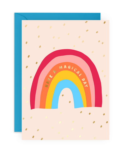 Pastel Rainbow Magical Birthday Card