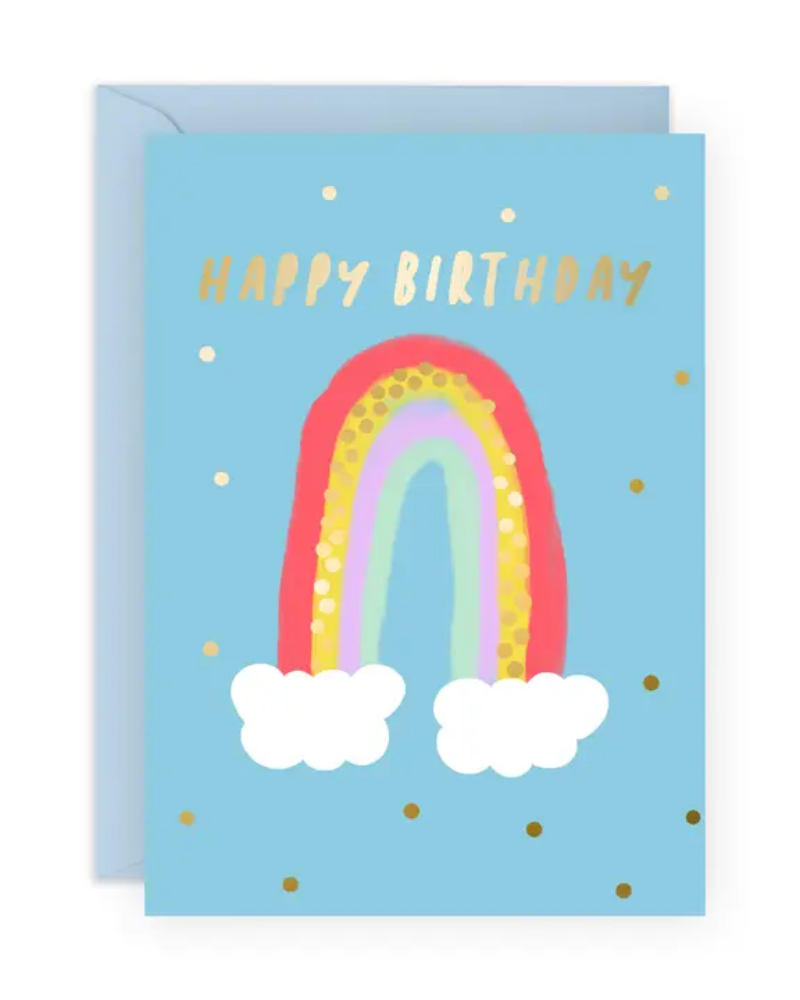 Polka Dot Rainbow Greeting Card