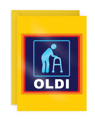 Oldi Aldi Birthday Card