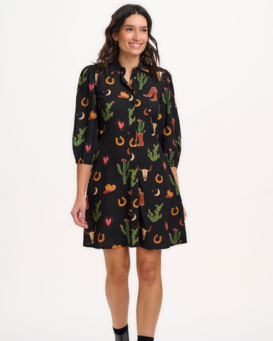 Mildred Cowgirl Shirt Dress By Sugarhill Brighton