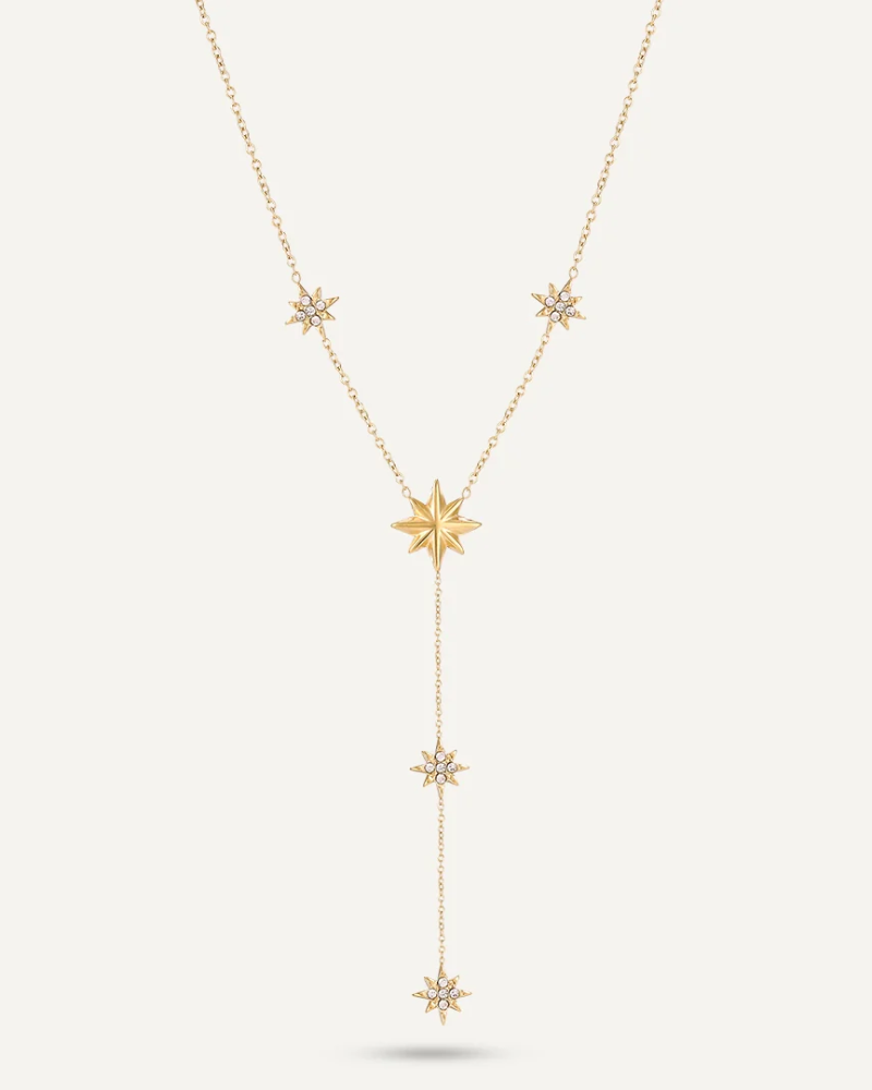 Vibes Sunburst Chain Necklace in 18K Gold