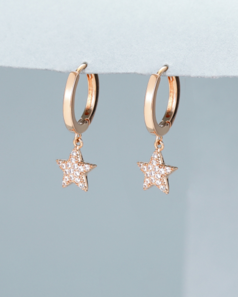 Star Huggies Earrings