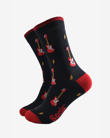 Electric Guitar Print | Men's Bamboo Socks