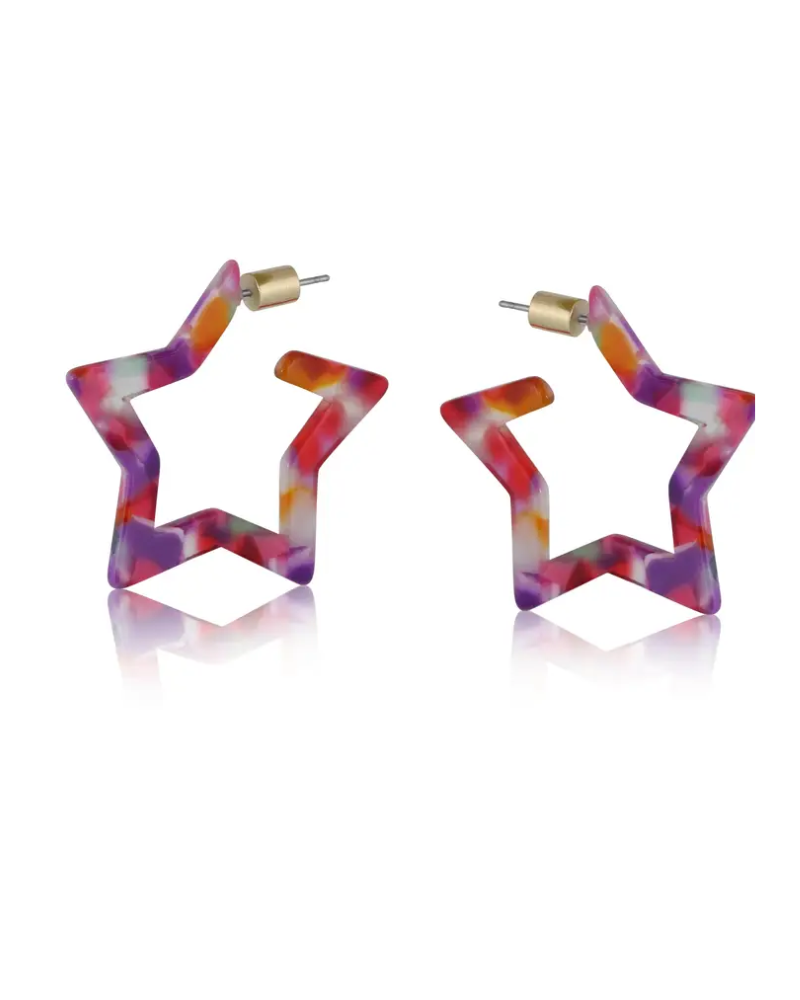 Erica Star Resin Earrings