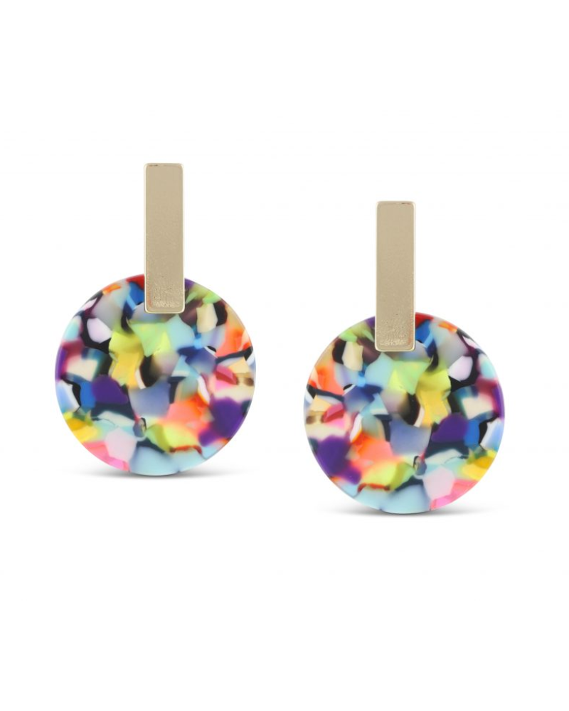 Emma Resin Disc Earrings