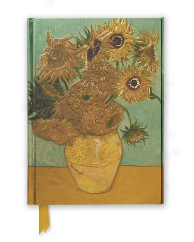 Van Gogh Sunflowers Foiled Notebook