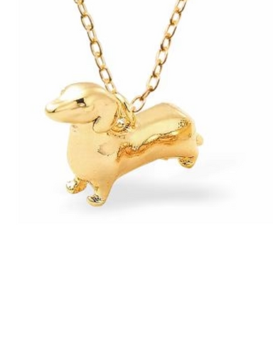 Dachshund Dog Charm Necklace