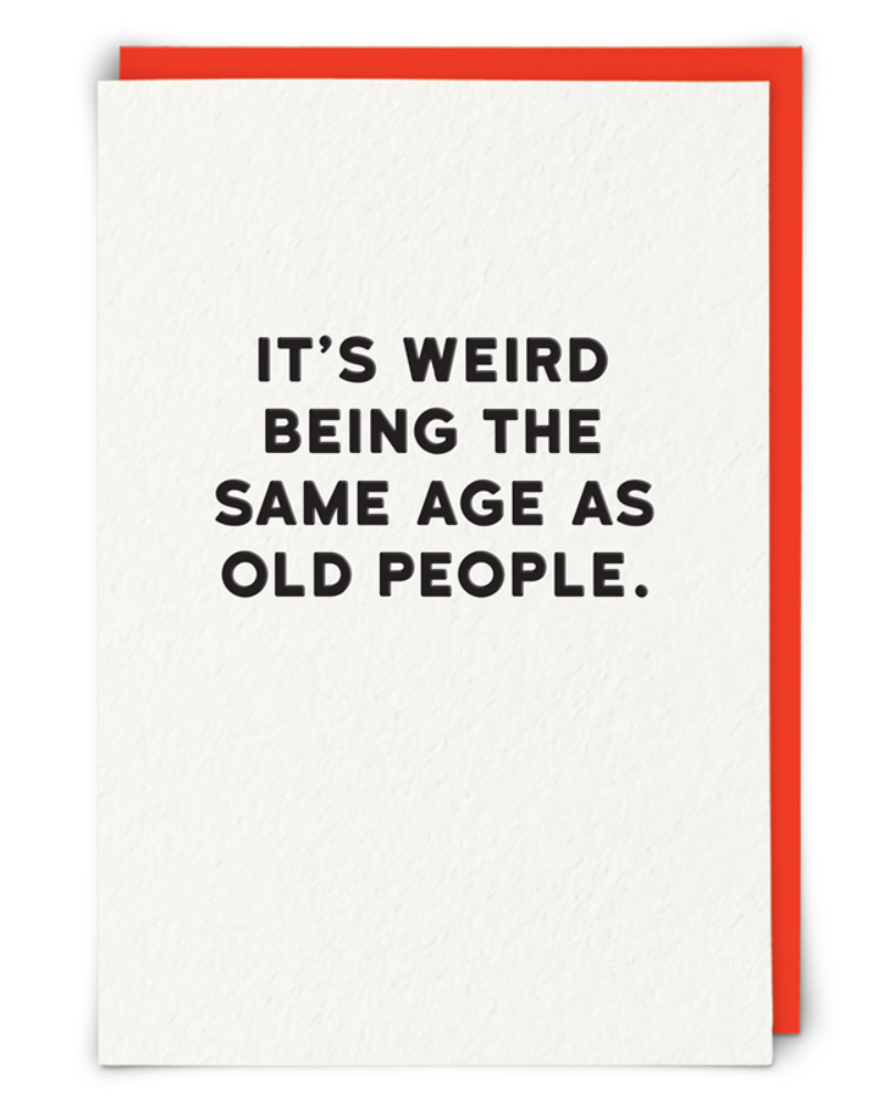 Old People Greeting Card