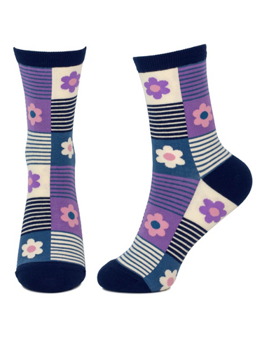 Flower Box Ladies Socks Assorted