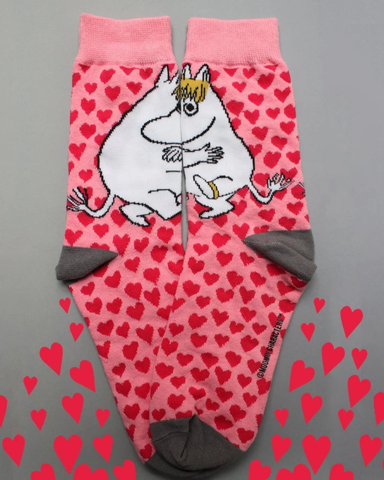 Moomin Love Heart Ladies Socks