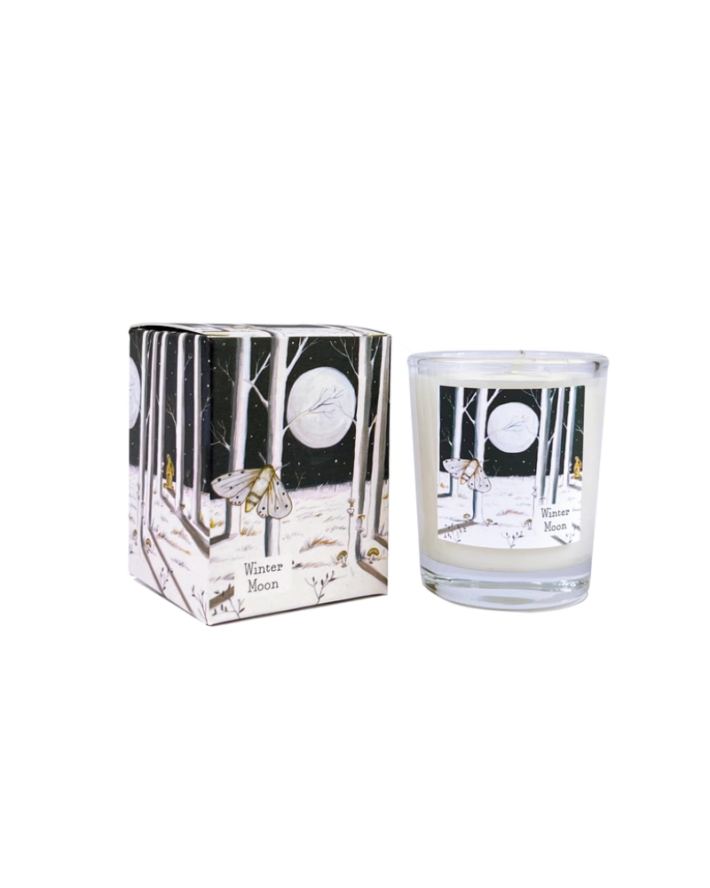 Moth Frankincense Scented Illustrated Candle Wildlife Collection