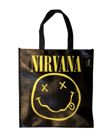 Nirvana Tote Bag Shopper: Yellow Happy Face