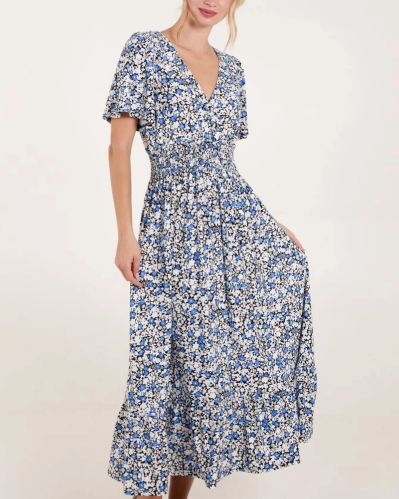 Ditsy Floral Wrap Dress