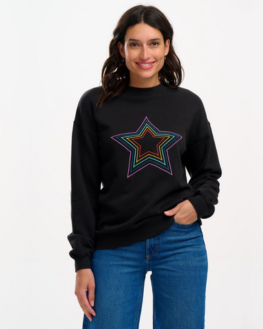 Noah Rainbow Star Sweatshirt Jumper by Sugarhill Brighton