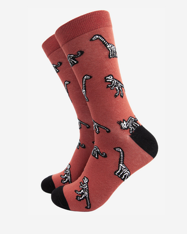 Dinosaur Fossils | Men's Bamboo Socks