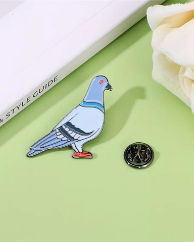 Pigeon Enamel Pin Badge