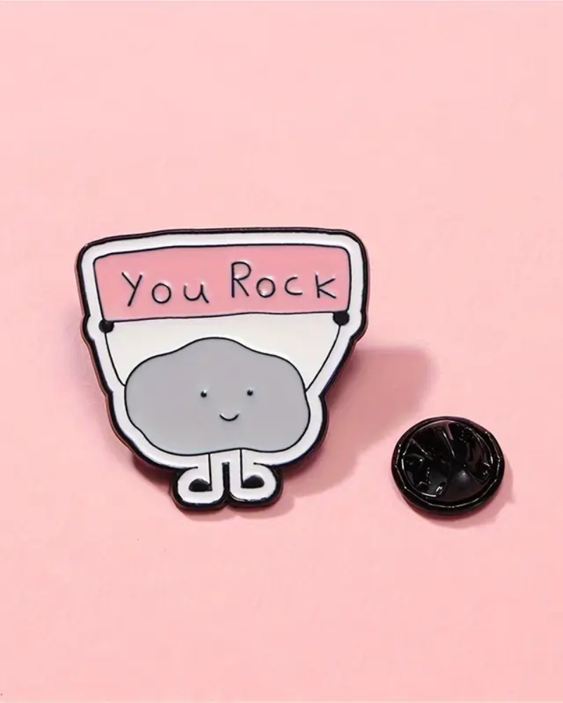 You Rock Enamel Pin Badge