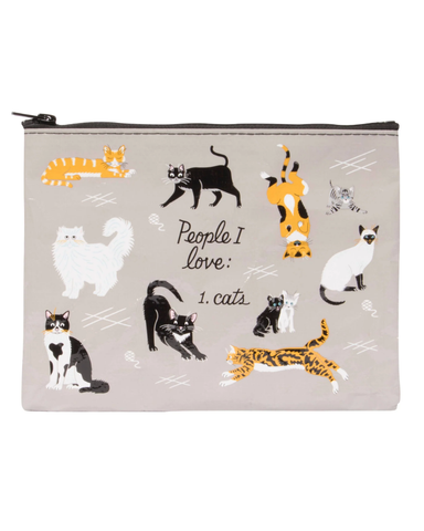 People I Love Cats Zipper Pouch