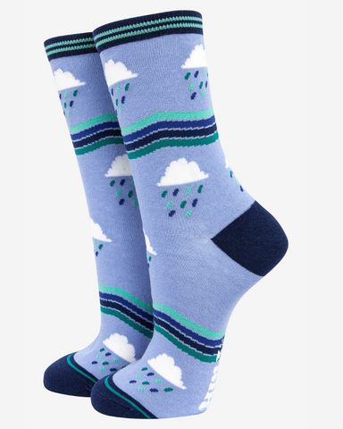 Blue Rainclouds | Ladies Bamboo Socks