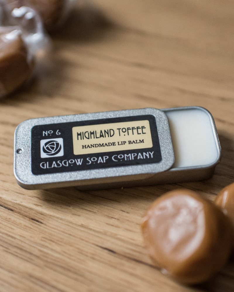 Scottish Highland Toffee Scented Glasgow Lip Balm