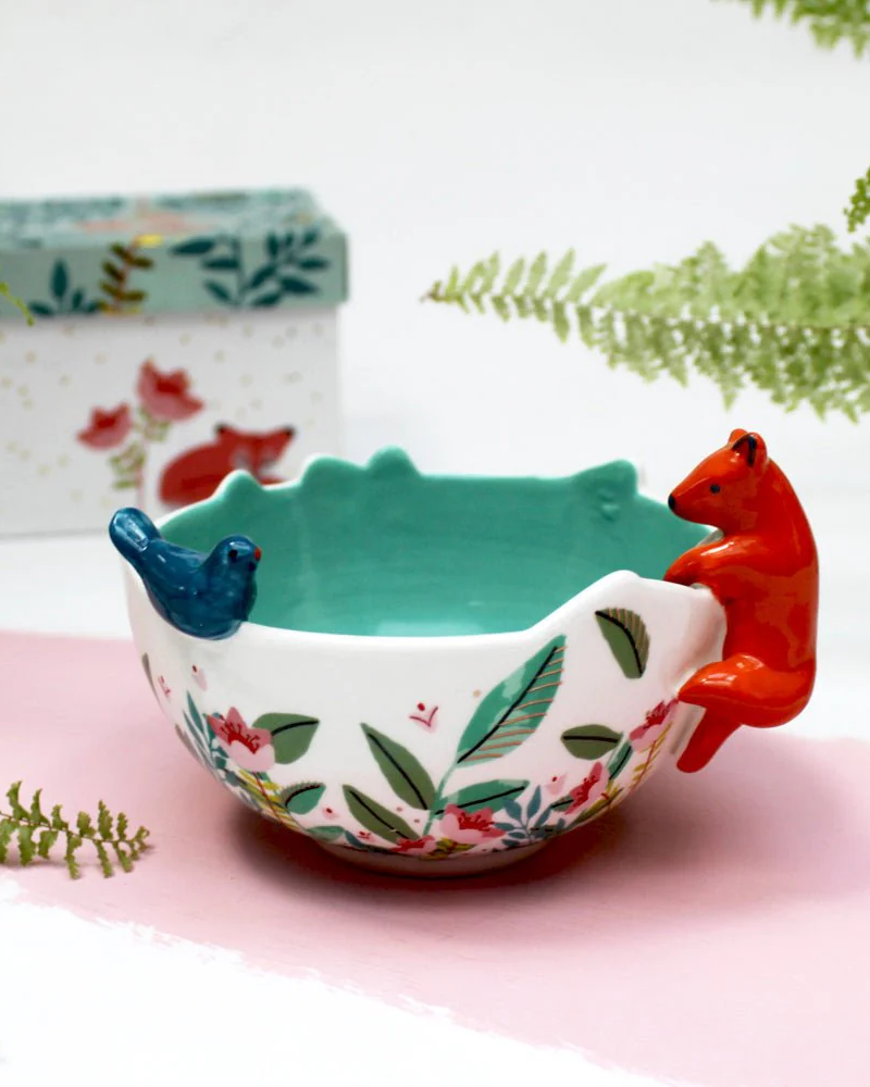 Secret Garden Fox Trinket Bowl