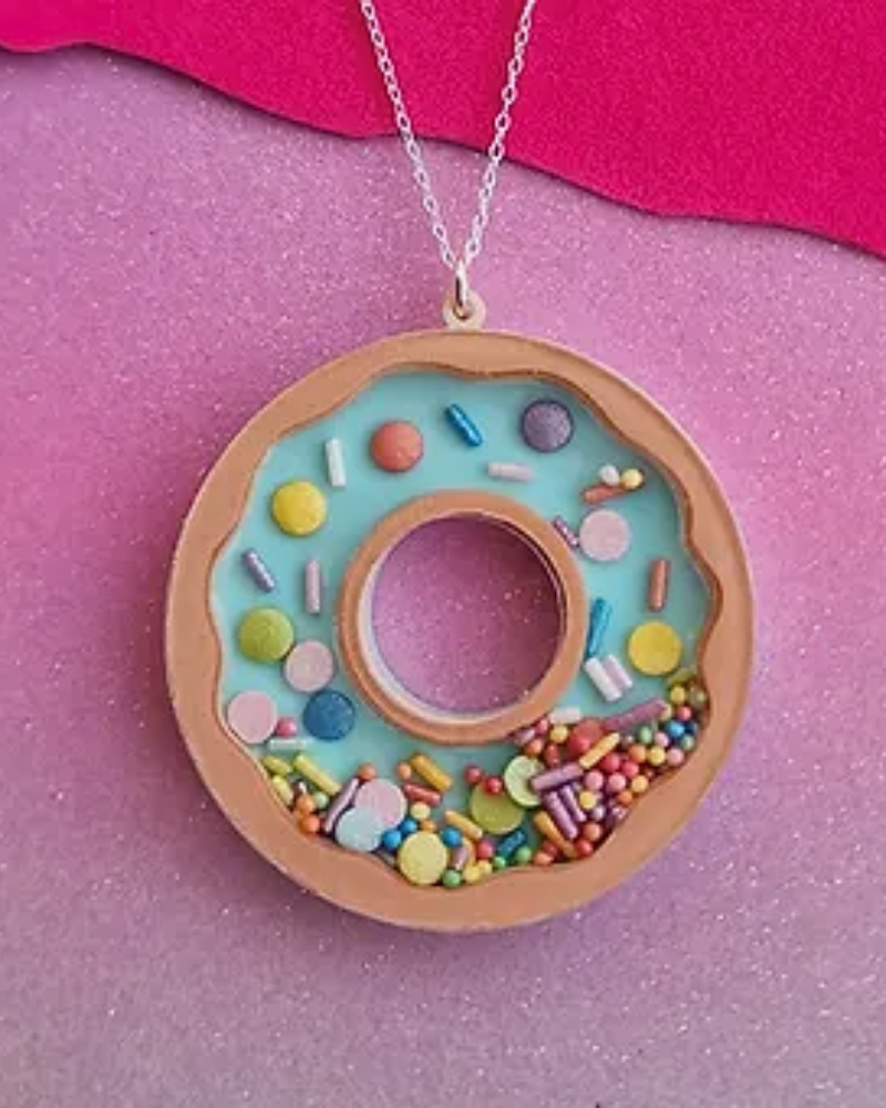 Doughnut & Sprinkles Sensory Pendant Necklace