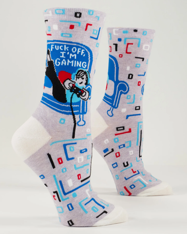 F*ck Off, I'm Gaming Digital Crew Socks